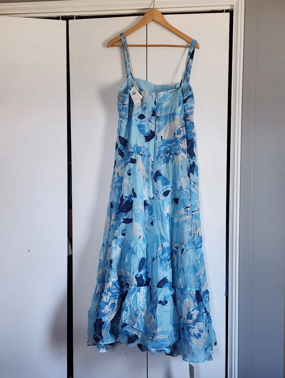 Abercrombie & Fitch Light Blue Floral Maxi Dress